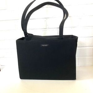 Kate Spade gros grain fabric  Tote bag black